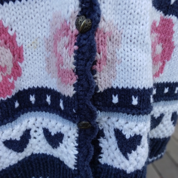 Vintage Cape Isle hand Knitted sweater-size M - Picture 5 of 5